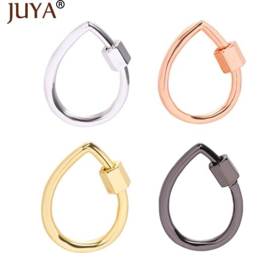 Juya Jewelry Making Clasps Trendy Popular Accessories Lock Hook Spiral Clasps DIY Necklace Bracelets Hand Made Hanging Chain