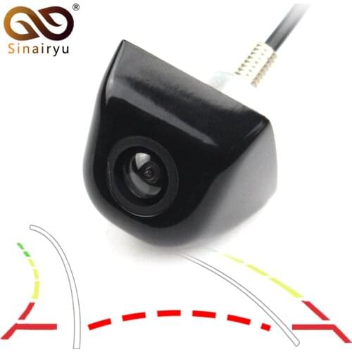 Sinairyu Intelligent Universal Vehicle Backup Camera Car Rear View Reverse Trajectory Camera with Dynamic Guide Line Metal Shell