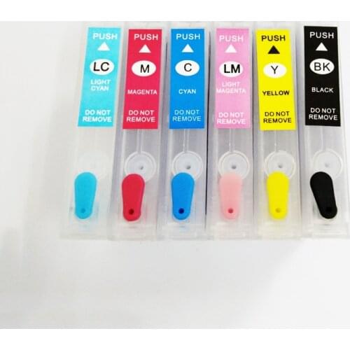 Vilaxh T0801 - T0806 Refillable ink cartridge For Epson T0801 Stylus photo P50 PX630 PX650 PX660 PX700W PX701W PX720WD PX730WD