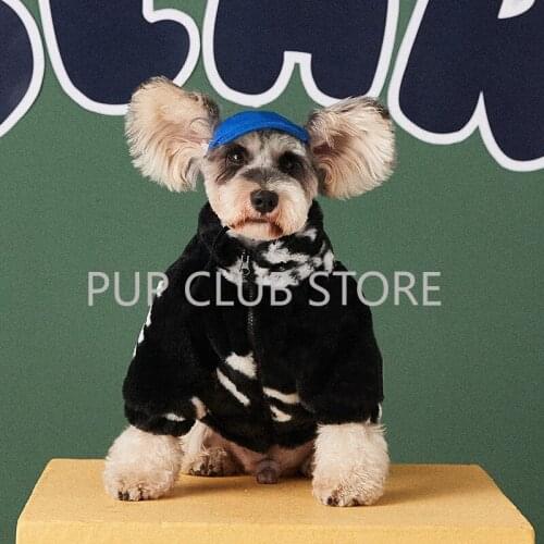 Pet Dog Clothes for Small Dogs New Style Winter Warm Dog Coat Lettered French Bulldog Jacket Fur Puppy Pug Clothing PDC0153