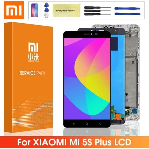 5.7'' Original LCD For Xiaomi 5S Plus MI 5S Plus Mi5S Plus LCD Screen Display Touch Panel Digitizer With Frame For Mi 5s plus