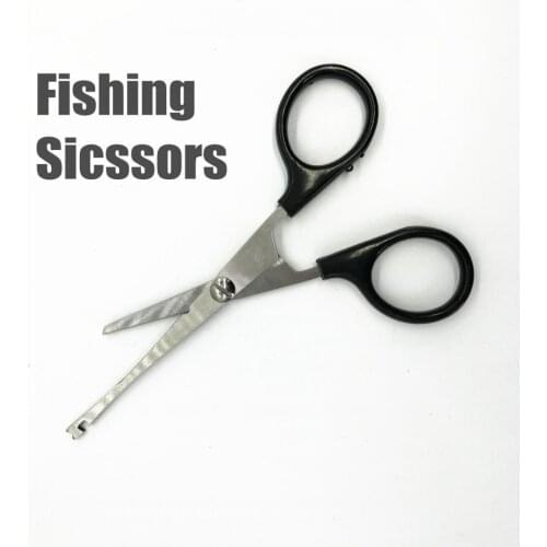 Fishing Scissors Multi Fuction Braid/pick Up Hook Fishing Line Scissors With Hook Sharpener Scissors Fishing Tackle