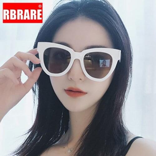 RBRARE Oversized Cat Eye Sunglasses Women 2021 Vintage Sun Glasses Women Fashion Cateye Shades for Women Lentes De Sol Mujer