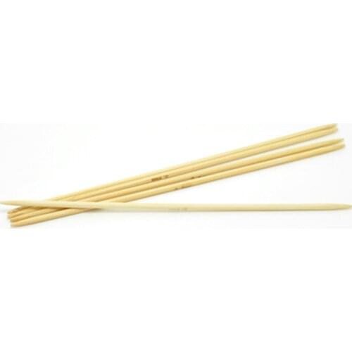 20cm Long Natural Bamboo DP Knitting Needle Hand Sewing Crochet Hook Set Weave Craft DIY Tool Accessories 2.5mm,5PCs/Set