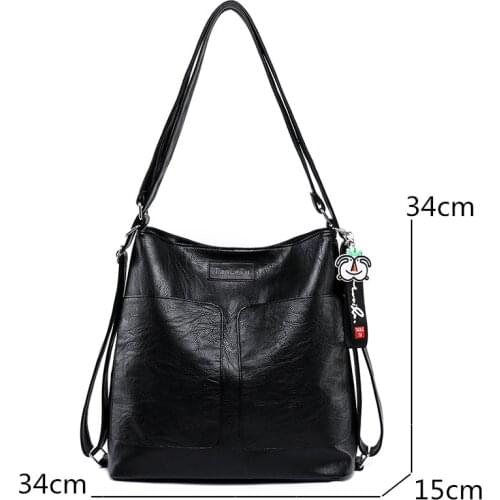 High Quality Totes Bag Hot Luxury Large Capacity Soft Leather Handbags 2021 New Womens Bag Trend Ladies Shoulder Messenger Bag