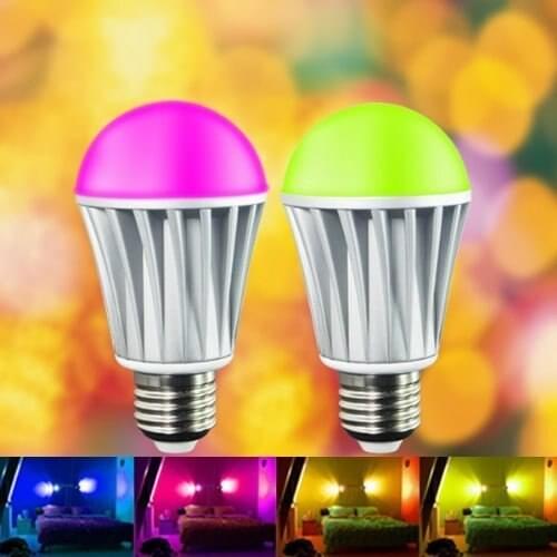 LED Smart bulb 7w E27 RGB LED WIFI Bulb Light Color Temperature+Brightness Adjustable Light play 85~265V CE ROHS