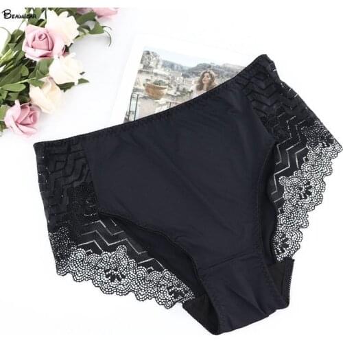 Beauwear Plus Size Sexy Panty Briefs Lace Panties Women Underwear Lingerie 2XL 3XL 4XL 5XL Fit For Big Hips