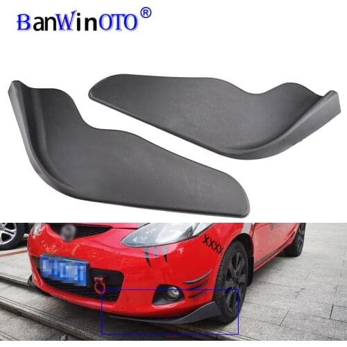 Universal Front Bumper Lip Splitter Deflector Spoiler Shovels Bumper Deflector Protection Scratch Resistant Wing Canard Lip 2PCS