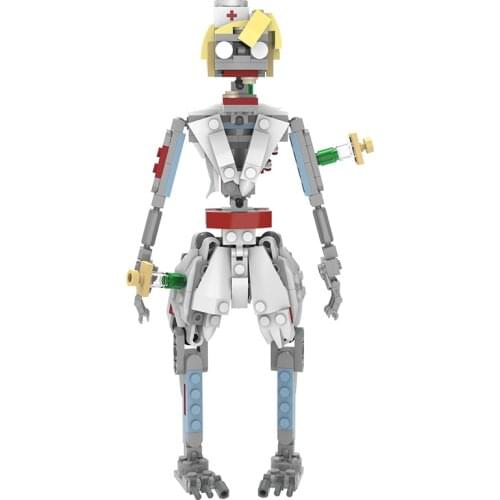 Terror Halloween Zombie Nurses Horror Doctor Model Building Blocks Disguised Nurse Role Creativity Halloween MOC Gifts Child