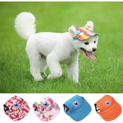 Pet Dog Cap Cute Fashion Print Hat Small Dog Outdoor Baseball Cap Hat for Small Medium Large Dogs Cats Pets Accessories