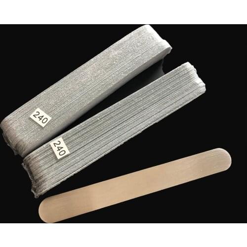 1 pc metal base with 2sets(100 pcs) removalble pads durable nail file replacement sandpaper pads small size sandpaper