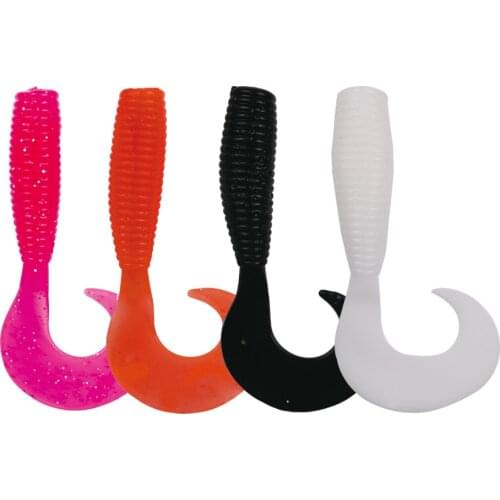 1pcs Fishing Lures 16.5cm 52g Wobblers Carp Curly Fishing Soft Bait Swimbait Tail Grub Lures Silicone Artificial Fishing Tackle