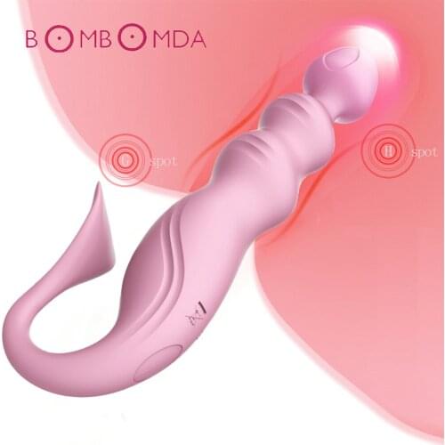 12 Speeds Vibrator For Women Anal Dildo With Beads Sex Toys For Woman Masturbation Female orgasm USB Vibrator Clitoris Stimulate