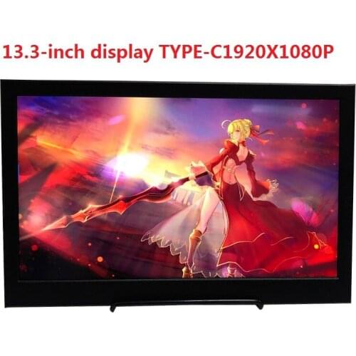 13.3-inch 1080P portable monitor 60hz Type-C IPS ultra-thin laptop, suitable for office and gaming Consloe Switch PS4 XBOX ONE