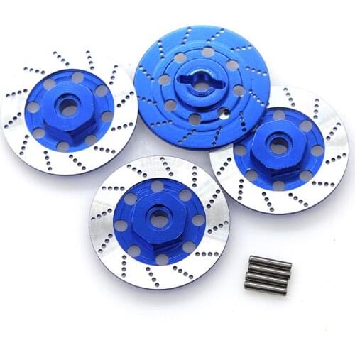 4PCS Metal Brake Disc Wheel Rim Box Metal Hex Adapter 12mm for 1/10 Sakura D4 On-Road Racing RC Car Parts