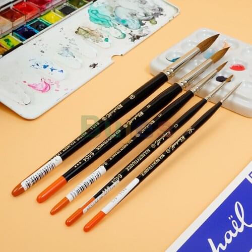 Raphael 8404 Kolinsky Sable Fine Point Rnd Size 6/0-12,hand Washed, Sorted, Dressed and Tested,Fine Point for Precision Painting