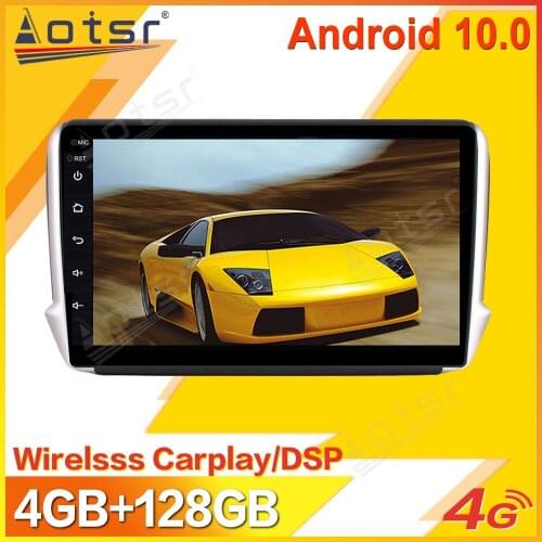 Android Car Multimedia Stereo Player For Peugeot 2008 208 2011-2019 Tape Radio Recorder Video Auto GPS Navi Head Unit 2Din 2 Din