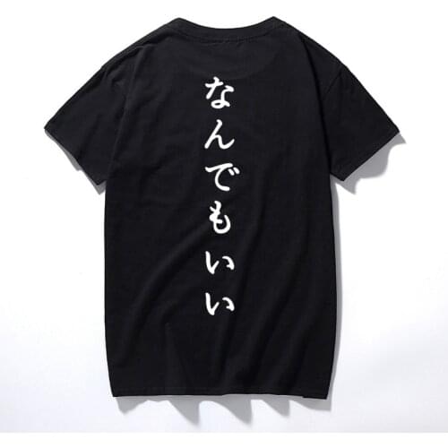 100% Cotton Short Sleeve T shirt Cool Unisex Japanese Printed T-shirt Casual Round Neckline Summer Camisetas Hombre Tee Shirt