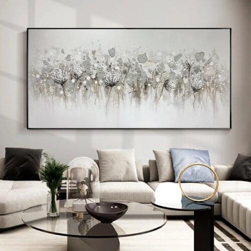 Hand painted Abstract Flowers Oil Paintings Abstract canvas Oil Painting wall painting for Living Room home Decoration