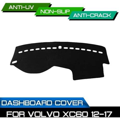 Car Dashboard Mat for Volvo XC60 2012 2013 2014 2015 2016 2017 Anti-dirty Non-slip Dash Cover Mat UV Protection Shade