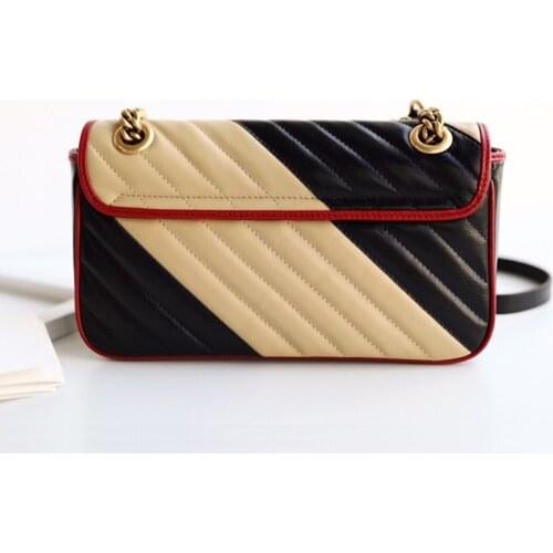 2020 new luxury handbags genuine leather shoulder bag top quality women fashion brand designer purse flap chain crossbody bags