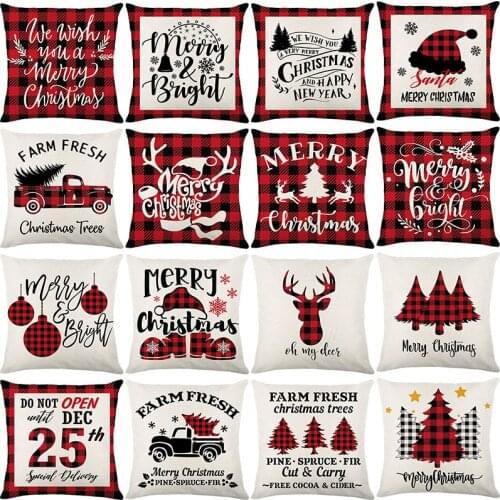 Waterproof Cushion Cover 45x45 Christmas Pillowcover Antifouling Oil-proof Decorative Cushions Throw Pillows Outdoor Pillowcase