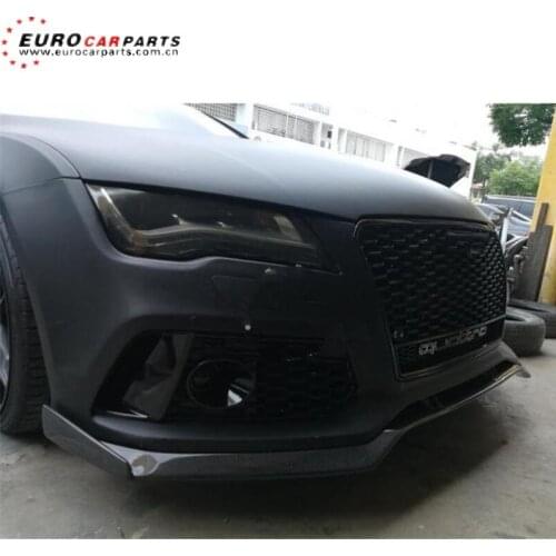 RS7 front lip fit for RS7 2011-2015year to A-style carbon fiber front lip