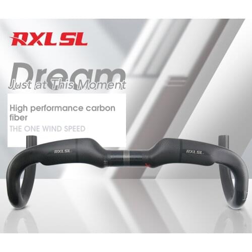 RXL SL Carbon Drop Handlebar 31.8mm Internal Routing Road Bike Bent Bar 400/420/440mm 3K Matte Cycling Bicycle Handlebars