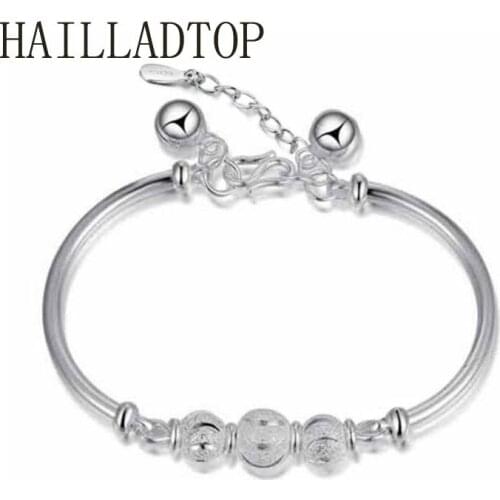 Silver Bracelet Fashion Music Sounds Bell Bracelet High Quality Jewelry Wholesale Adjustable Bracelet Girl Bracelets For Kids