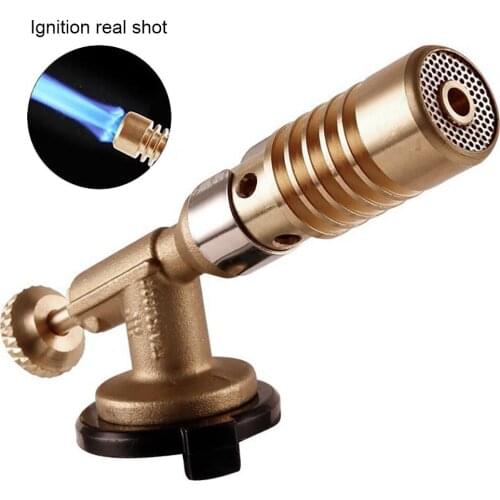 Welding Torch Portable Gas Torch Flame Gun High Temperature Brass Mapp Gas Turbo Torch Brazing Solder Propane Welding Plumbing