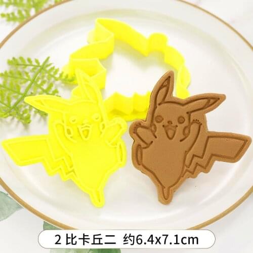 TAKARA TOMY Pokemon Cookies Mold Pikachu Cartoon Anime Figures Toys Baking Accessories Christmas Children Gift Cookie Tools