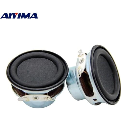 AIYIMA 2Pcs 40MM Mini Audio Speakers Driver 4 Ohm 6W Bass Sound Amplifier Speaker Home Theater Woofer Loudspeaker Unit