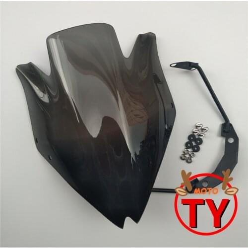 Motorcycle Smoke Windshield Windscreen for Kawasaki Z750 Z750R Z 750 R 2007-2012 Black Wind Deflector Clear Green Orange