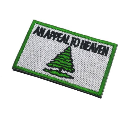 Embroidered Appeal to Heaven Tactical Patch Funny words military patch hook back USA army tactical badges funny for backapck hat