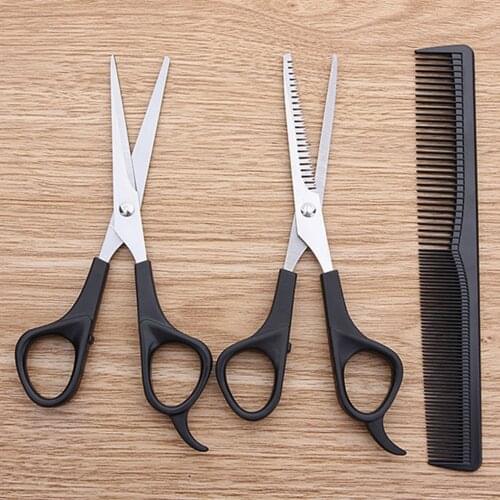 High Quality 3PCS Hairdressing Scissor Comb Set Professional Barber Hair Cutting Thinning Shear Kit Hairdressing Styling Tool