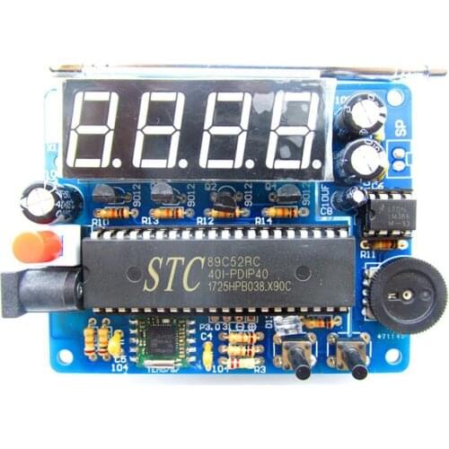 High Quality DIY FM Radio Kit Electronic Learning Assemble Suite Set Study Teaching For Beginner Parts School Broadcast Rad O0S5