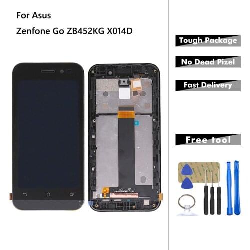 4.5'' For Asus Zenfone Go ZB452KG X014D LCD Display Touch Screen Digitizer Assembly With Frame For ZB452KG X014D LCD Screen