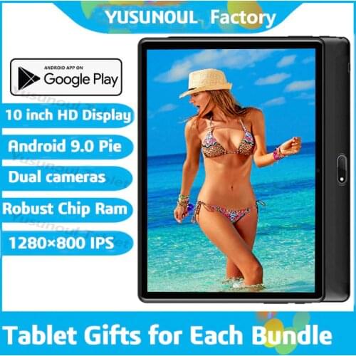 Global Version 2021 sales 10 inch Android 9.0 Tablet pc Dual cameras Rear pixel 5.0MP 32GB ROM 1280*800 Resolution tablet pc