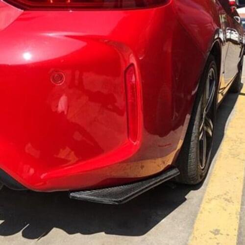 2-pieceGM Rear Bumper Carbon Fiber Lip Corner Splitter Lip Diffuser Spoiler for jeep renegade wrangler grand cherokee