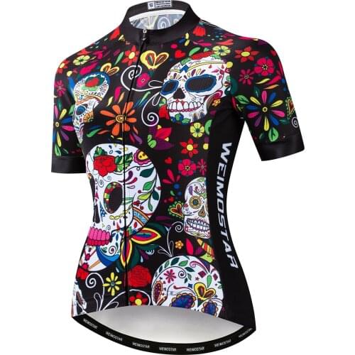 2019 Cycling jersey Women Bike jerseys MTB Top Maillot racing Road Mountain sports shirt clothes Polyester sports jackets white