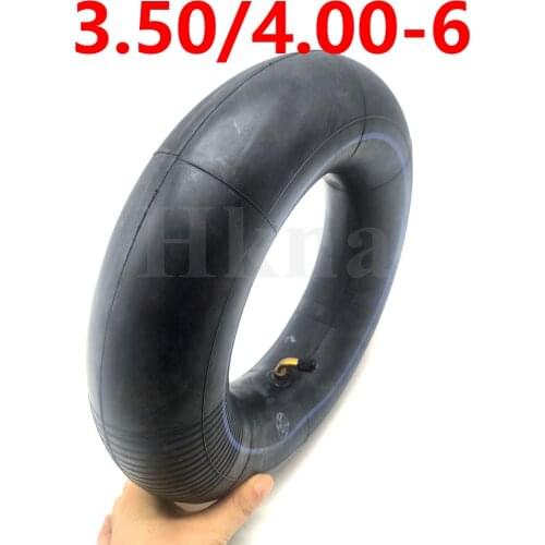 3.50/4.00-6 Inner Tube with Bend Valve 4.00-6 3.50-6 Butyl Rubber Inner Tire for Electric Scooter Parts