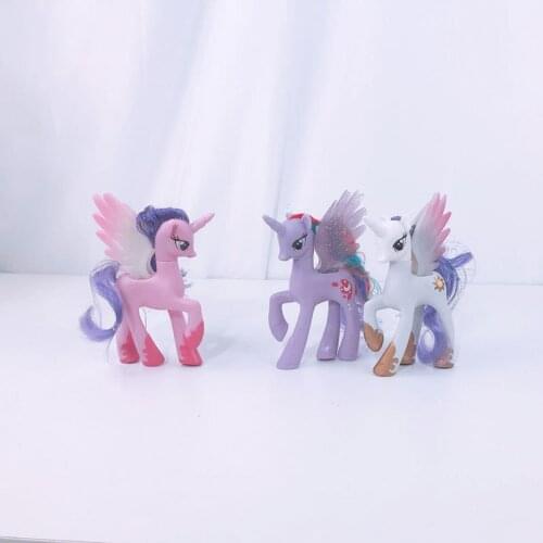 My Little Pony PVC Twilight Sparkle Purple Pink White Model Anime Figures Favorites Collect Ornaments Kawaii