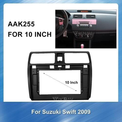10 Inch 2 Din Car Radio Fascia Frame Dash Panel for Suzuki Swift 2009 Special Dash Trim Kit Frame Panel Navigation Fascia Panel