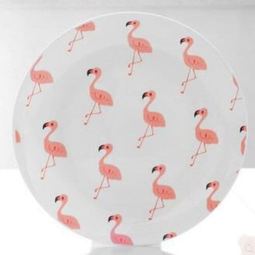 Dish steak dish Italian plate Western plate ceramic plate, breakfast plate, lovely girl heart burst shed