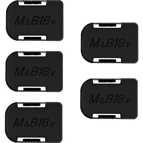 Oein 1/5pcs Battery Holders for Makita&Bosch 18V Battery Mount Belt Buckle Fastener Storage Holder for BL1850B BL1850 BL1860