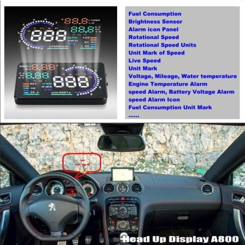 Car Computer Screen Display Projector Refkecting Windshield For Peugeot RCZ 2009~2015 - Safe Driving Screen