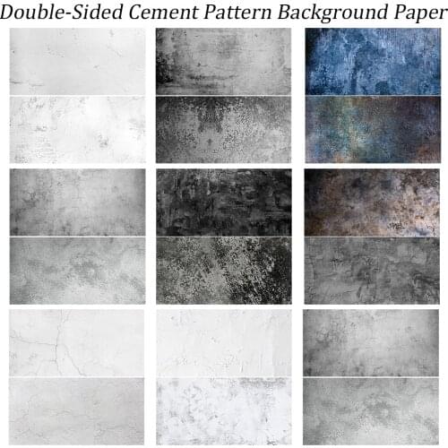 Ins Photography Background Paper Double-Sided Cement Pattern Background Paper Photography Accessories Shooting Props