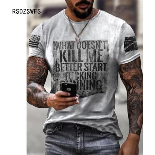 Popular fashion t shirt for men Oversize Casual sports outing shirts Mens summer round neck tshirt tops