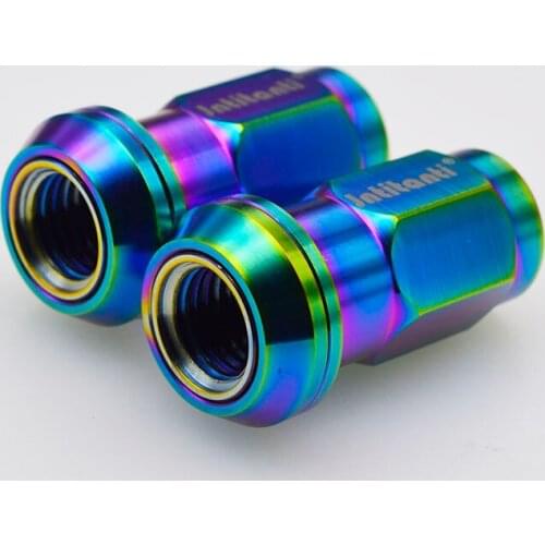 Jntitanti High performance closed end Gr.5 titanium alloy lug nut M12*1.25/1.5*45 and M14*1.25/1.5*45mm with free washer