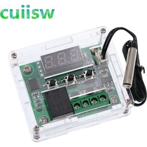 10pcs W1209 -50-100C DC 12V digital temperature controllear thermostat temperature control thermostat switch plate W1209